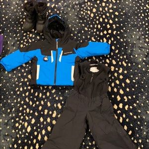 Obermeyer size 2 ski outfit with size 9 boots